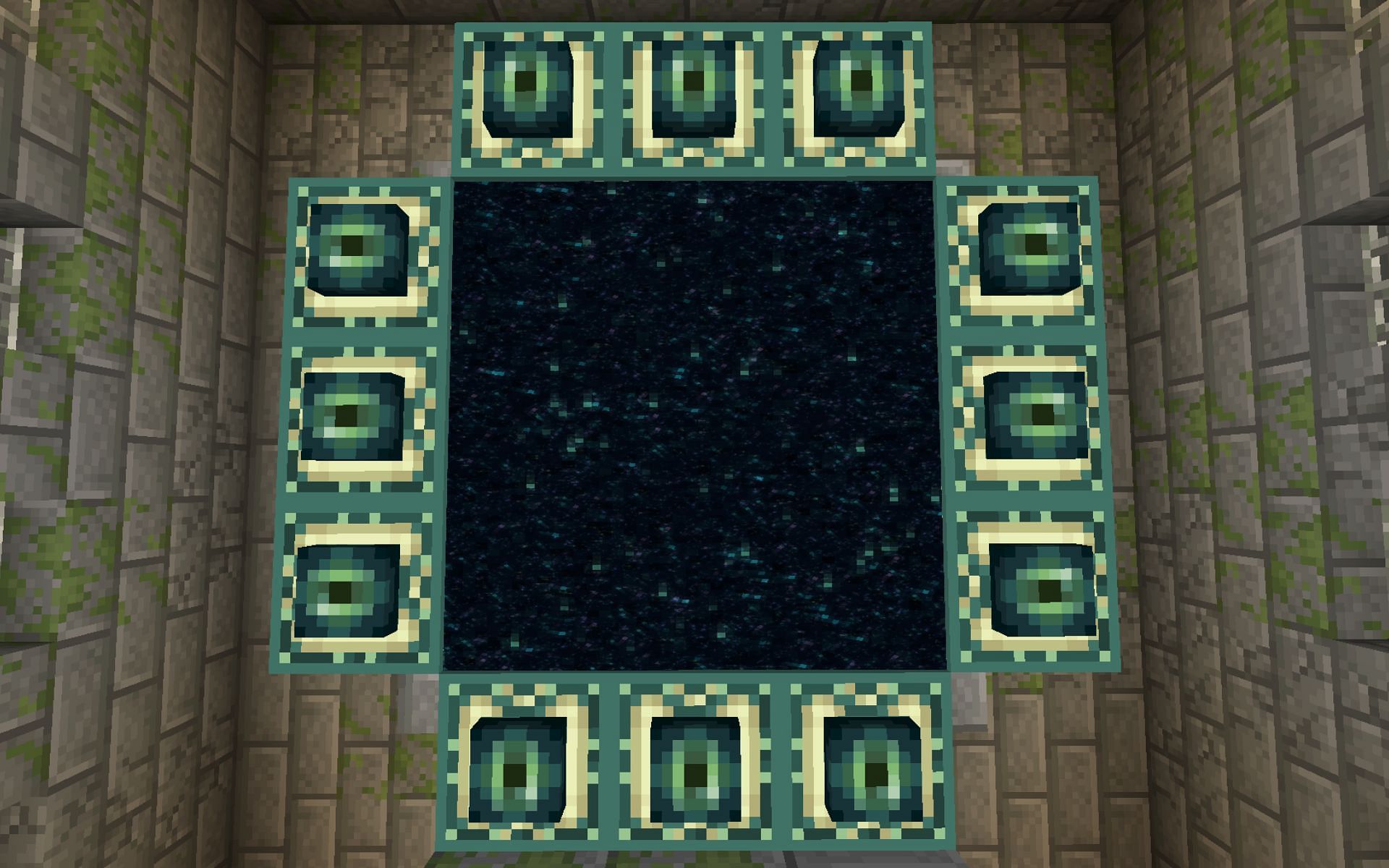 Enter End realm by finding stronghold in Minecraft. (Image via Mojang)